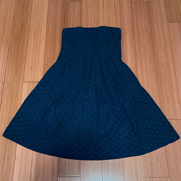 Gap strapless mid navy dress - Picture 1 of 4